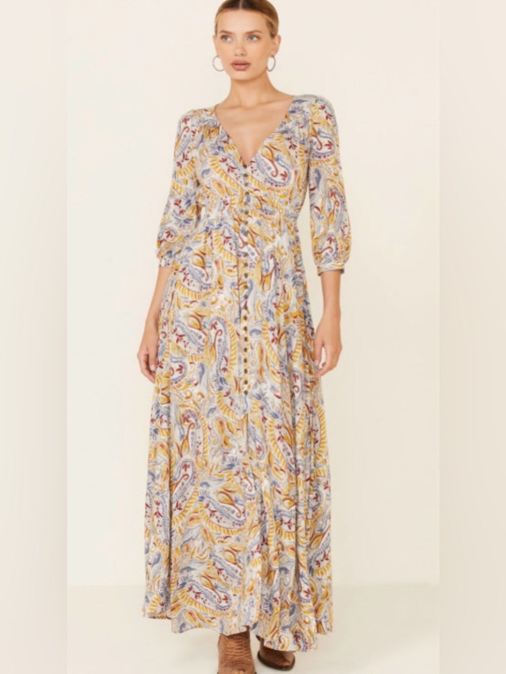 Shyanne Multicolor Paisley Maxi Dress